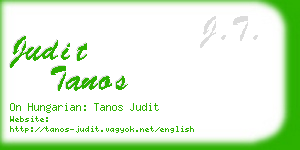 judit tanos business card